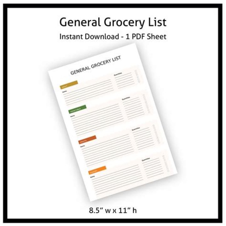General Store Items List PDF for Everyday Essentials