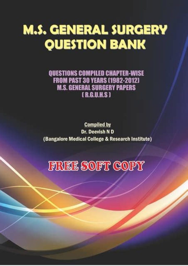 General Surgery Question Bank PDF: Comprehensive Exam Prep Tool