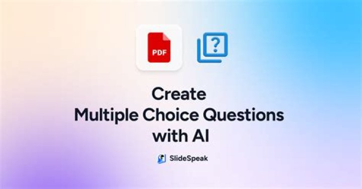 Generate Multiple Choice Questions from PDF in Seconds