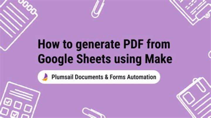 Generate PDF from Sheets: Step-by-Step Guide