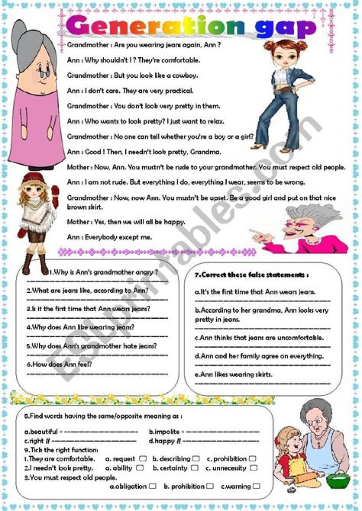 Top Generation Gap Questions and Answers PDF for Parents & Teens