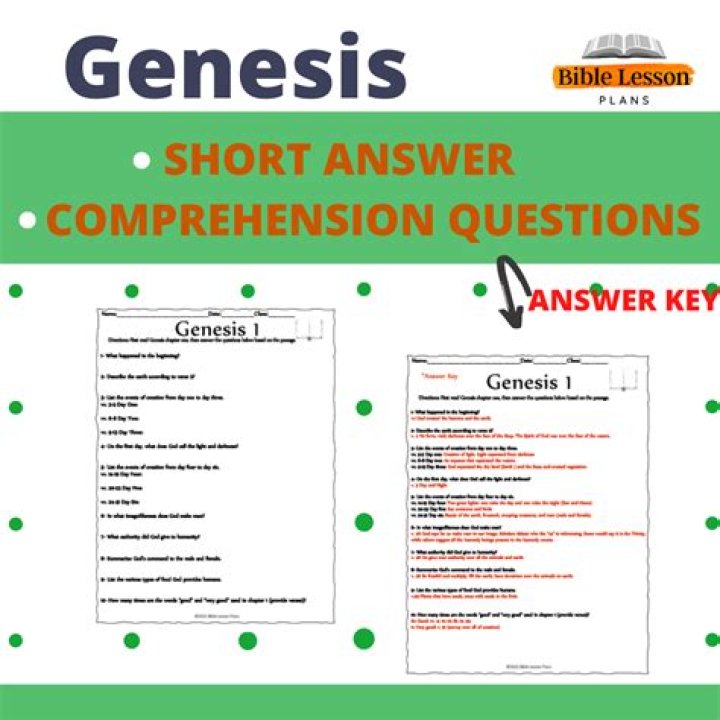 Genesis Chapter 1 Questions and Answers PDF – Complete Study Guide