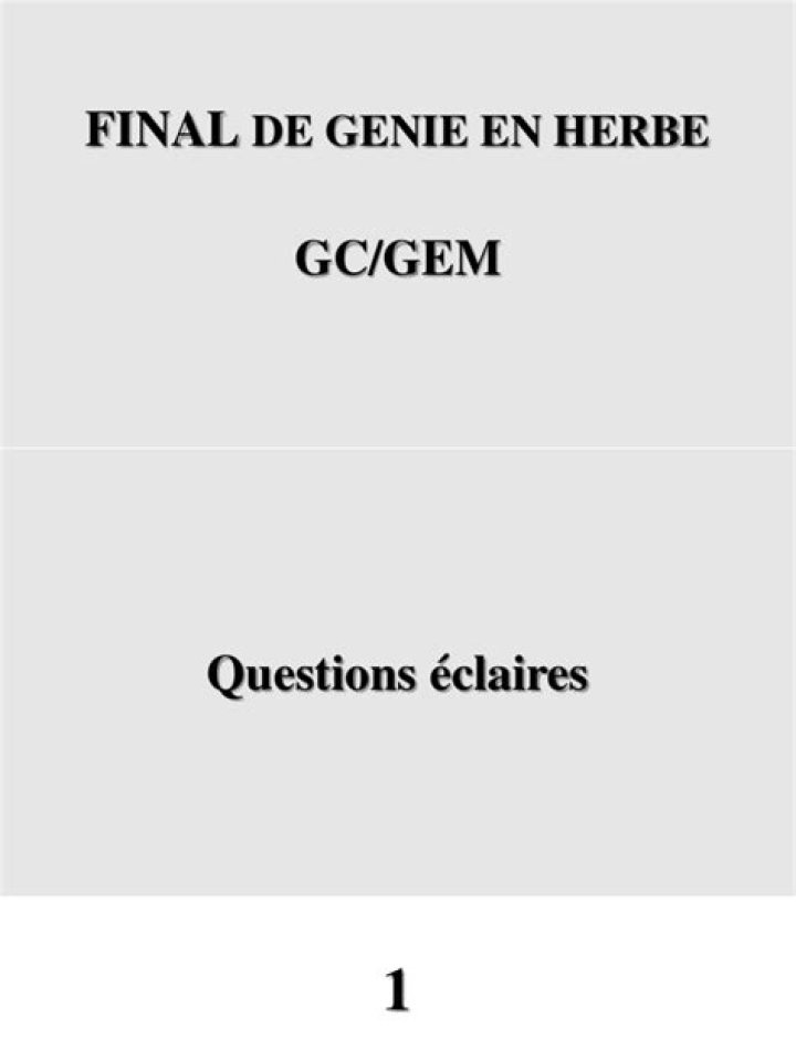Genie en Herbe Question & Response PDF: Expert Answers Now