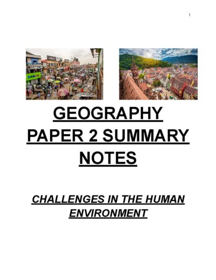 Geography Paper 2: Questions & Answers PDF – Complete Study Guide