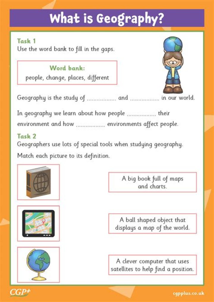 Free Geography PDF Worksheets for Students & Teachers