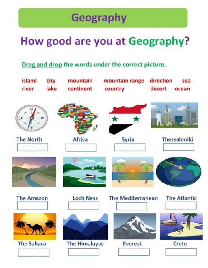 Geography Skills Worksheets PDF for Hands-On Learning
