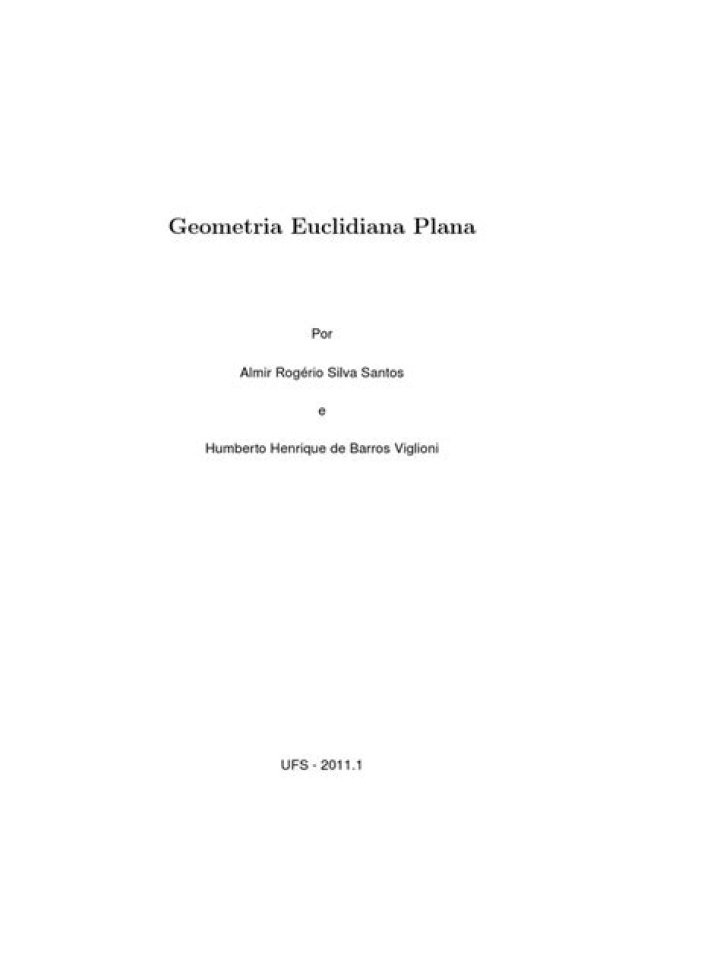 Guia Completo de Geometria Euclidiana Plana PDF – Estudo e Exercícios