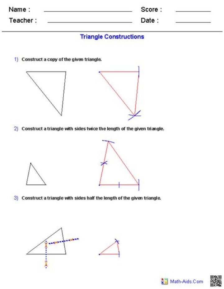 Geometric Constructions Worksheet PDF Answers – Step-by-Step Solutions