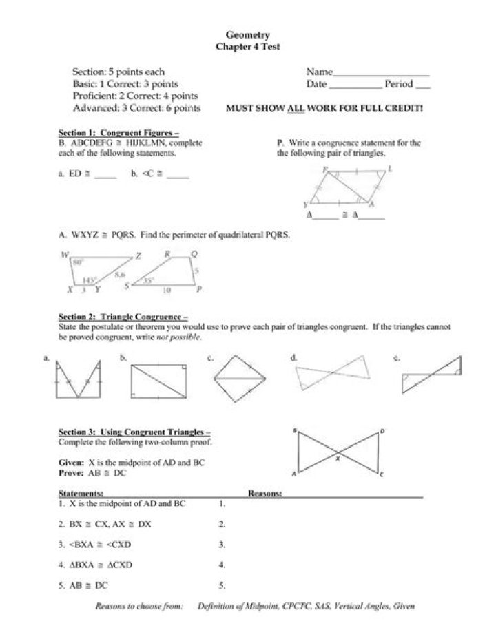 Geometry Chapter 5 Test PDF – Practice & Solve Accurately