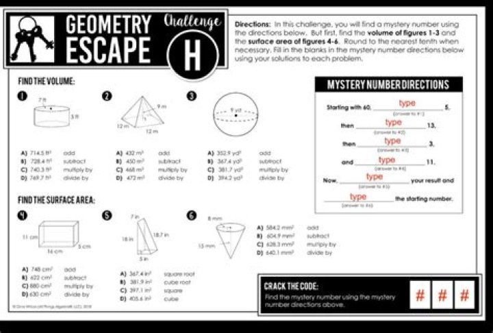 Geometry Escape Room Answer Key PDF – Solve & Unlock!