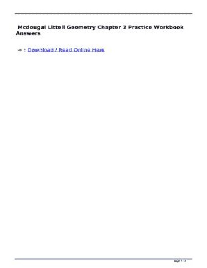Geometry McDougal Littell Answers PDF: Complete Study Guide