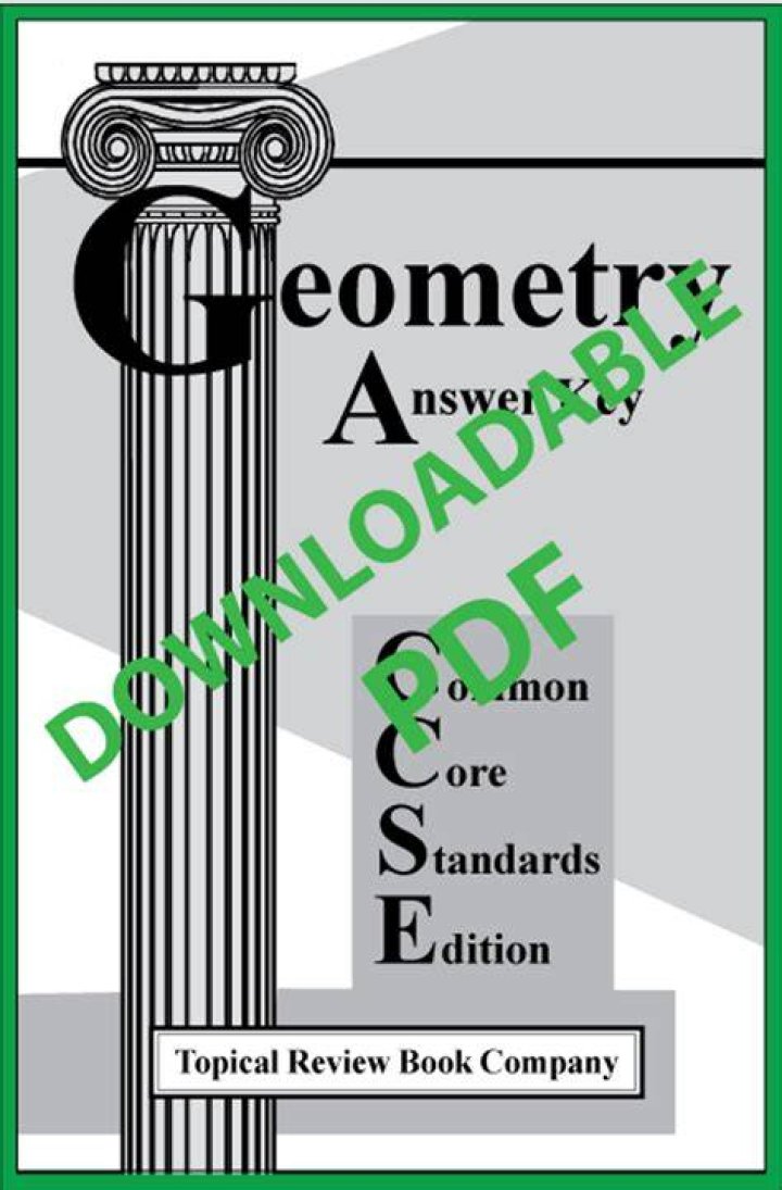 Geometry Workbook Common Core Standards Edition Answers PDF – Instant Download