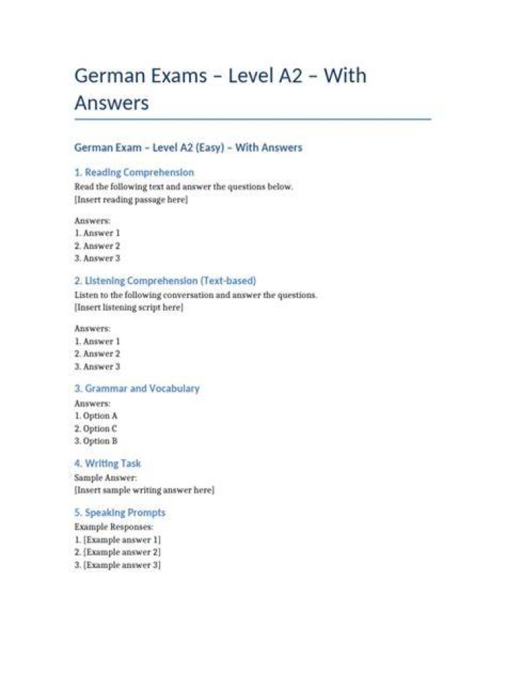 German B2 Exam Papers with Answers PDF Download