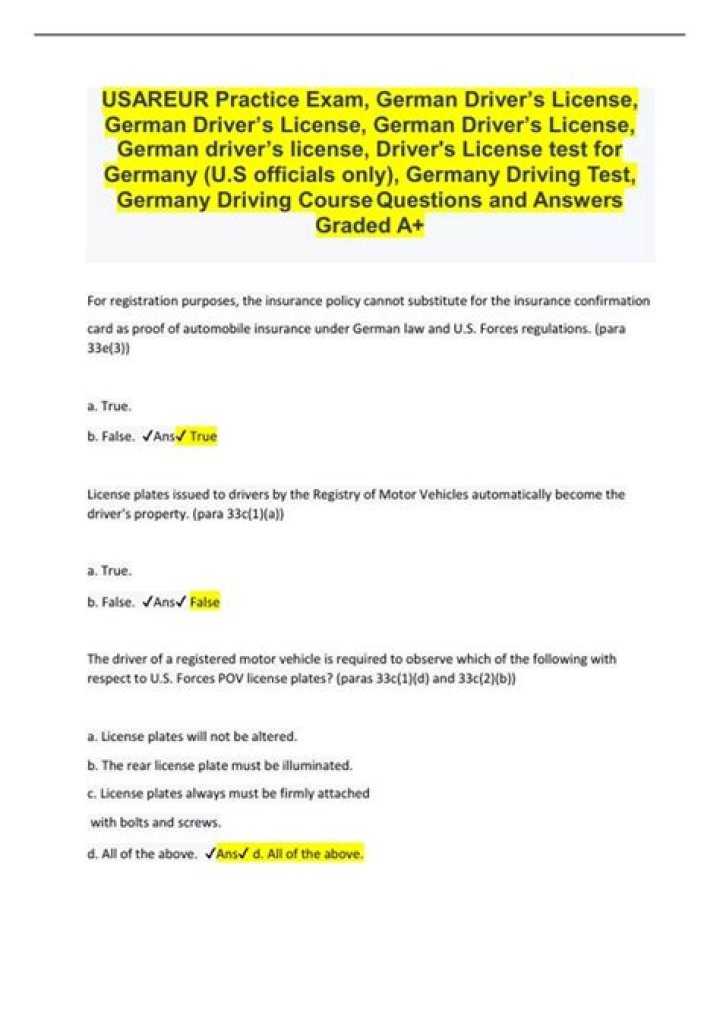 German Driving Test Questions PDF: Pass Your Exam with Confidence