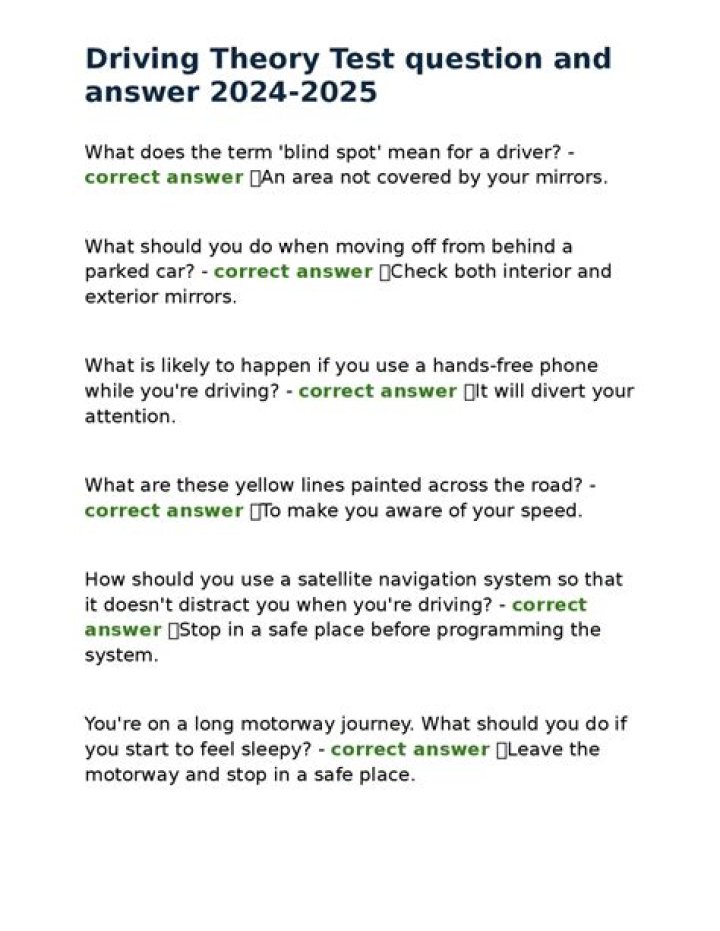 German Driving Theory Test Questions and Answers PDF – Crack It Now