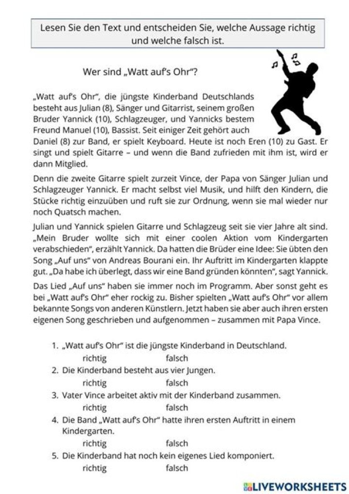 German Reading Comprehension Worksheets PDF – Boost Your Language Skills