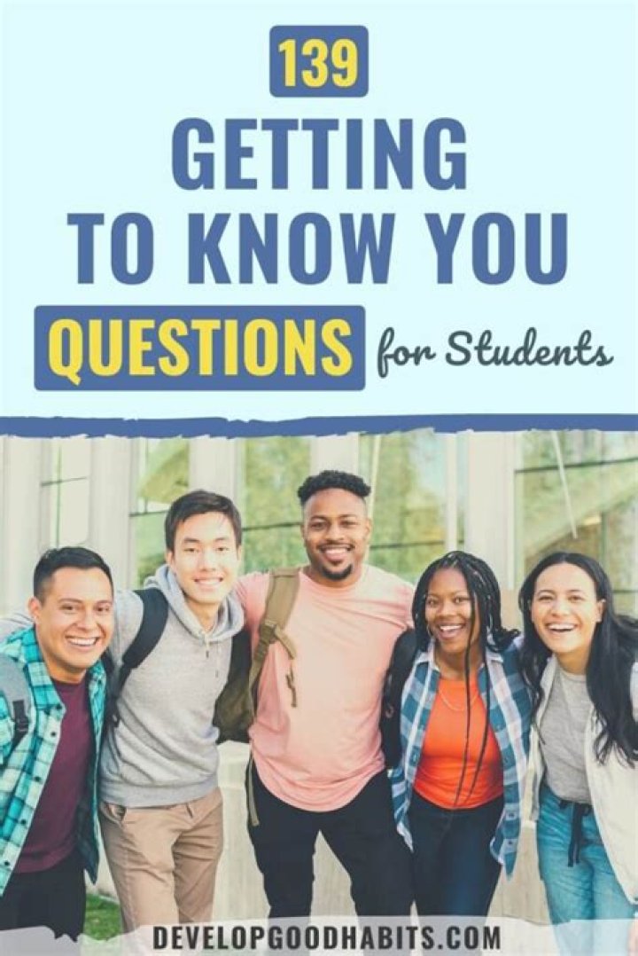 Getting to Know You Questions for High School Students PDF