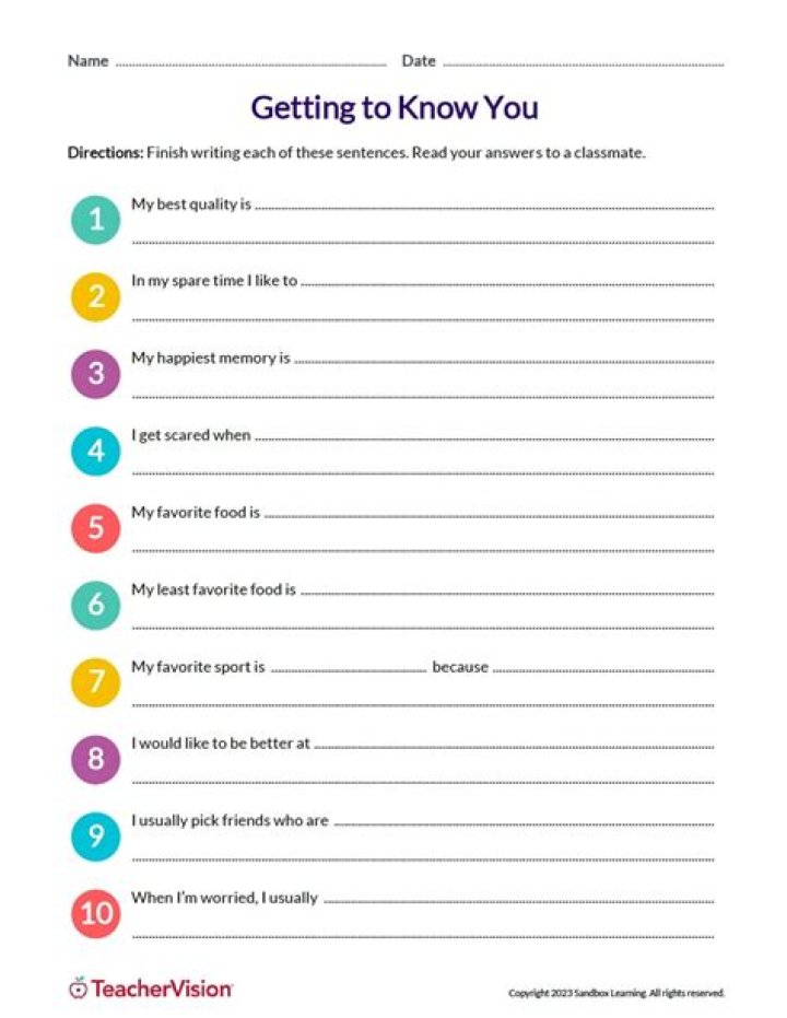 Getting to Know You Questions for Middle School Students PDF: Fun & Insightful Icebreakers