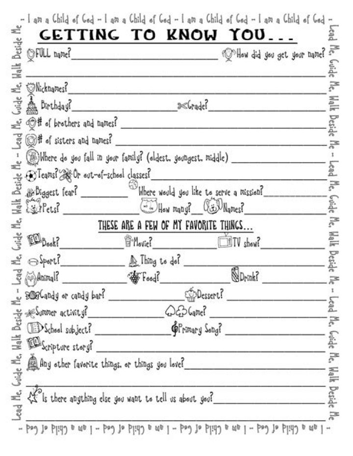 Getting to Know You Questions for Students PDF – Free Download