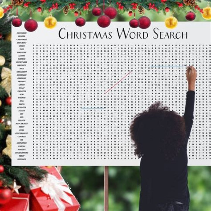 Giant Christmas Word Search Answer Key PDF for Kids