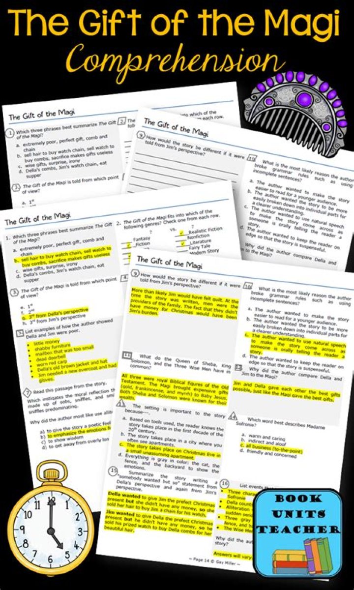 Gift of the Magi Questions & Answers PDF: Complete Guide