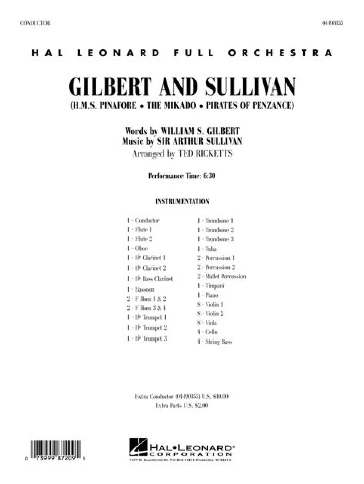 Gilbert and Sullivan Sheet Music PDF – Instant Download for Classic Theater Fans