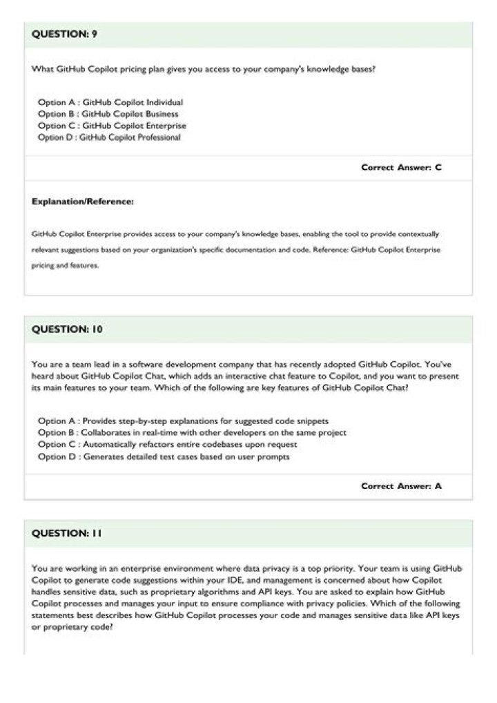 GitHub Copilot Exam Questions & Answers PDF: Master the Test with Real Practice