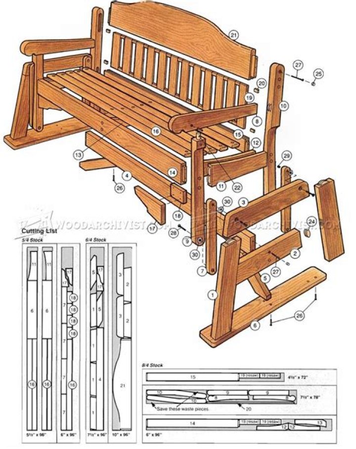 Glider Rocker Plans PDF – Easy DIY Construction Guide