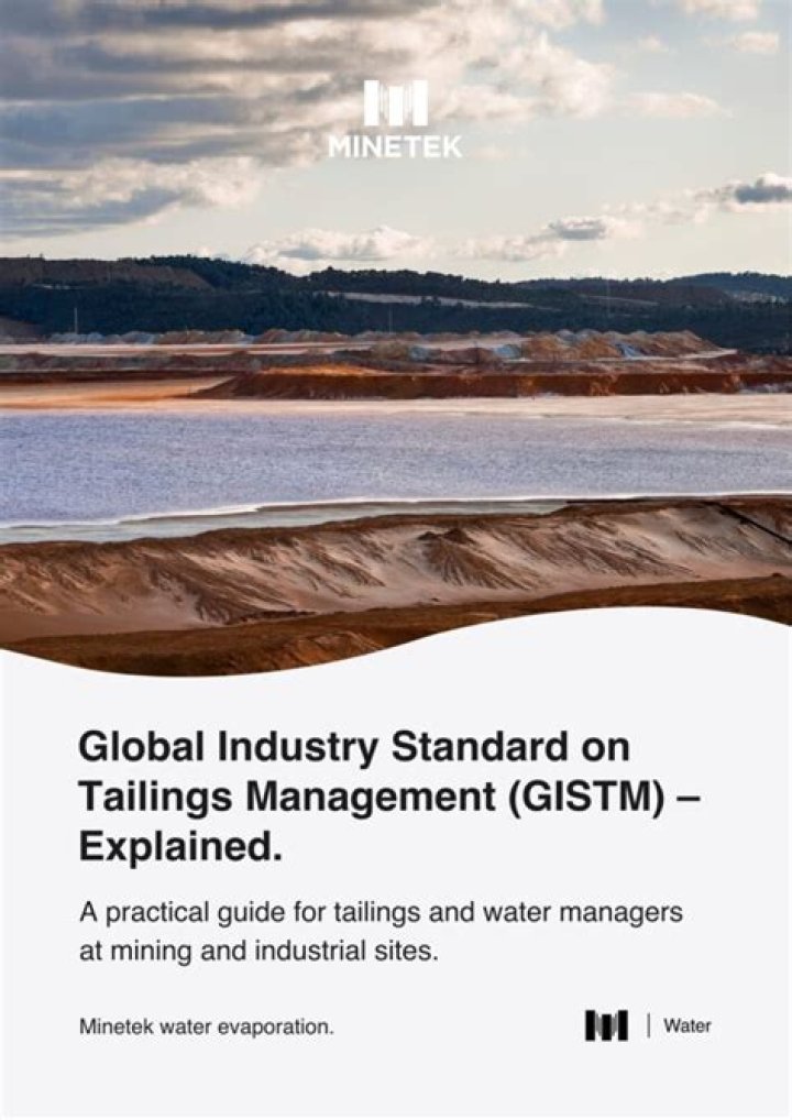 Global Industry Standard for Tailings Management in GISTM PDF