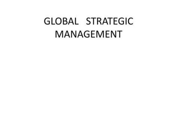 Global Strategic Management by Frynas Mellahi: Key Insights in PDF Format