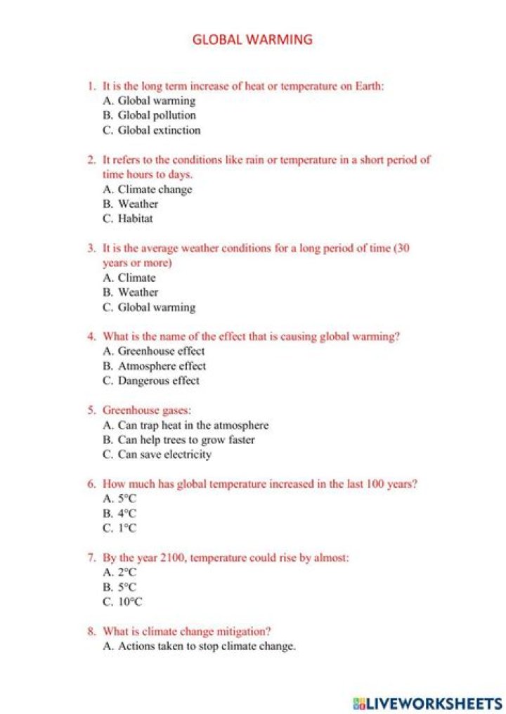 Global Warming Questions & Answers PDF: Expert Insights to Understand Climate Change