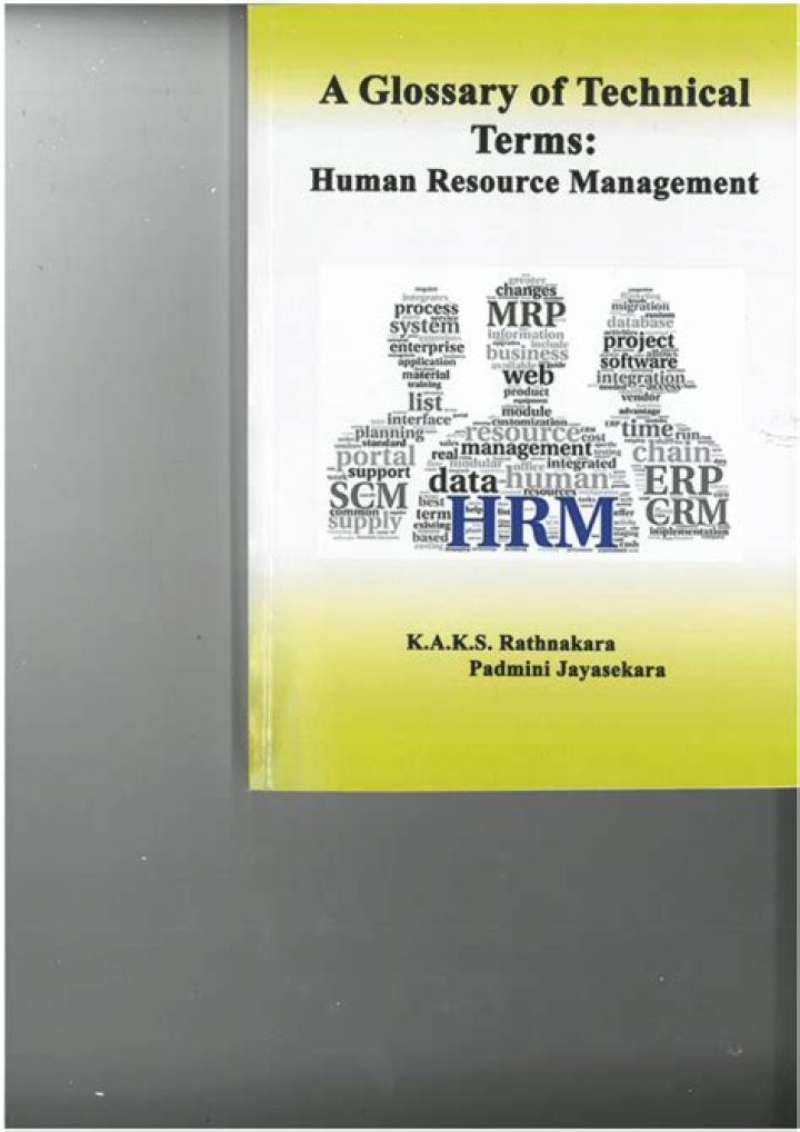 Glossary of Human Resource Management Terms PDF – Essential HR Definitions