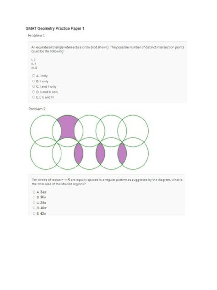 Top GMAT Geometry Questions PDF with Solutions