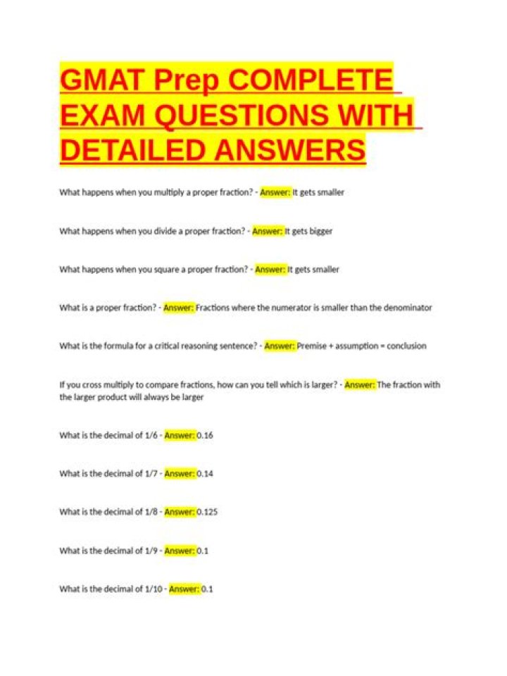 Free Gmat Prep Questions PDF: Master GMAT Practice for Success