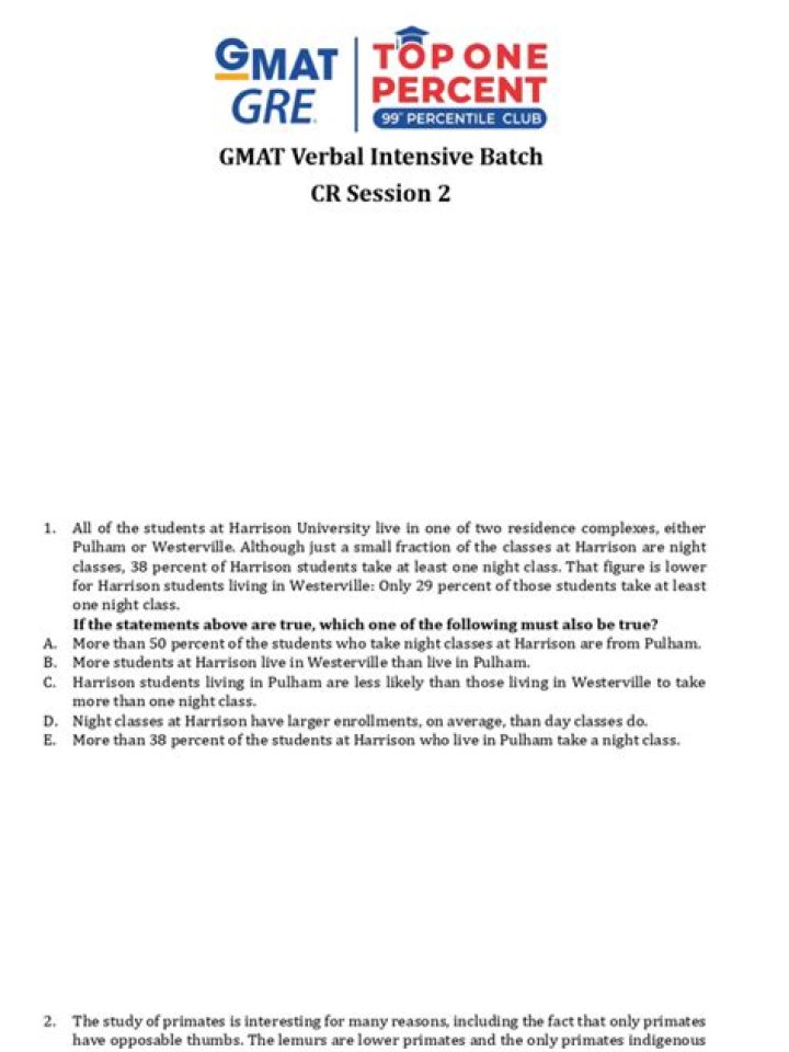 Master GMAT Verbal Practice Questions PDF – Download Now