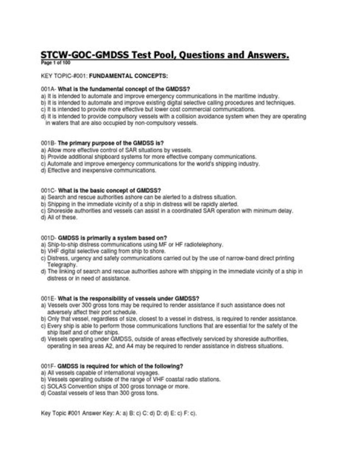 GMDSS Questions and Answers PDF: Expert Guide for Maritime Professionals