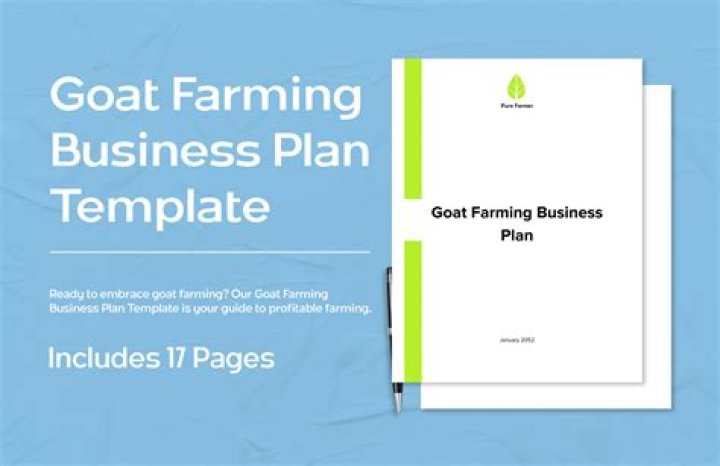 Goat Farming Business Plan Sample PDF for Success