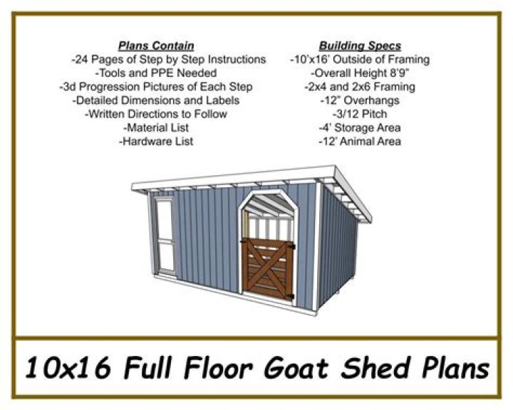 Affordable Goat House Plans PDF for Secure Livestock Shelter