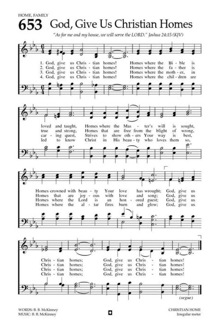 God Give Us Christian Homes Sheet Music PDF – Download Instantly