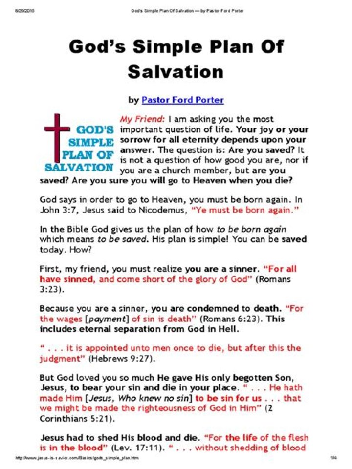 God’s Simple Plan of Salvation PDF: Easy Way to Understand Redemption