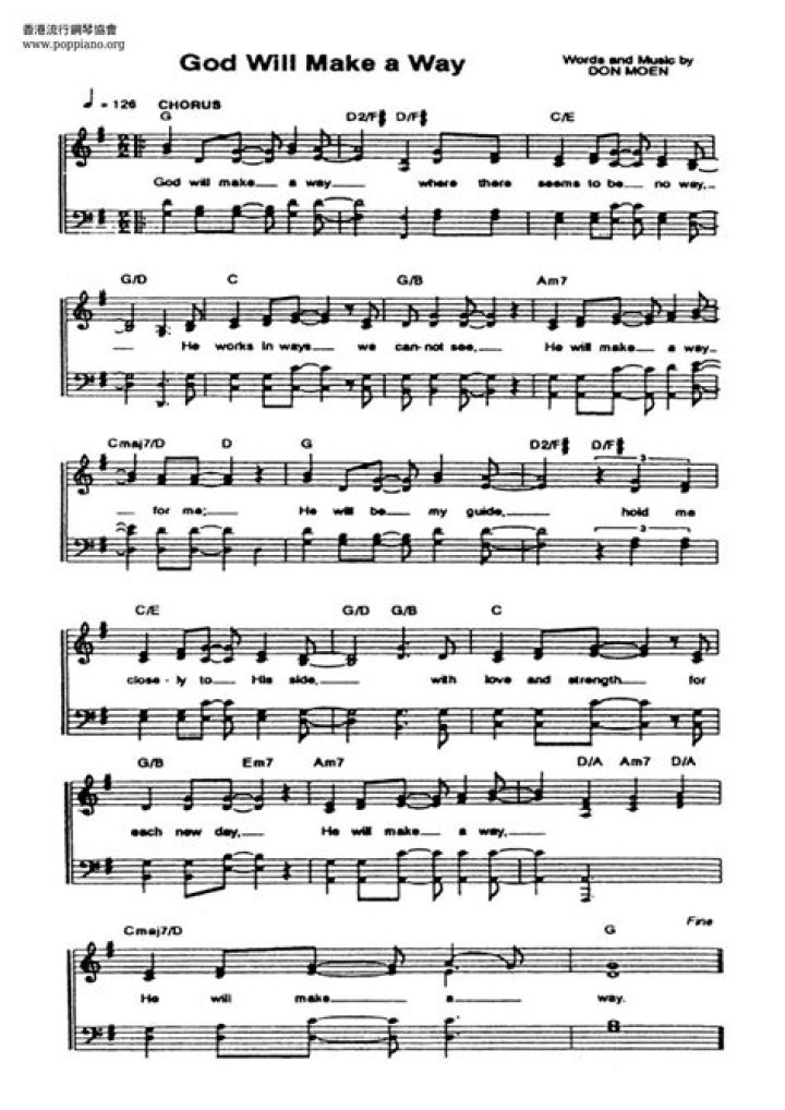 Free Sheet Music PDF: God Will Make a Way
