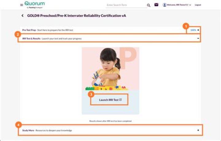 Gold Preschool Pre-K Interrater Reliability Certification Answers PDF