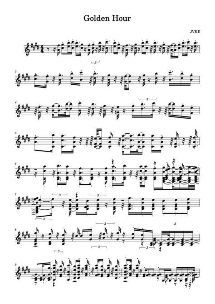 Golden Hour Violin Sheet Music PDF – Play Beautifully in Every Golden Hour