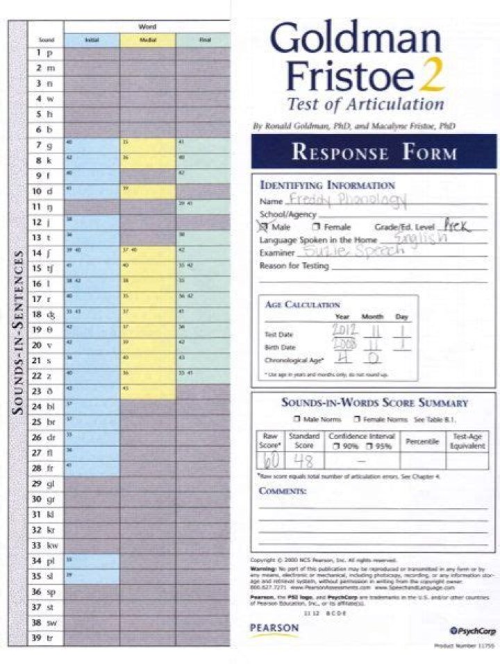 Goldman Fristoe Test of Articulation 2 PDF – Official Guide & Practice Tool