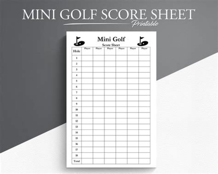 Download Free Golf Score Sheet PDF for Easy Game Tracking