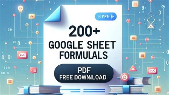 Ultimate PDF: Essential Excel Sheet Formulas List