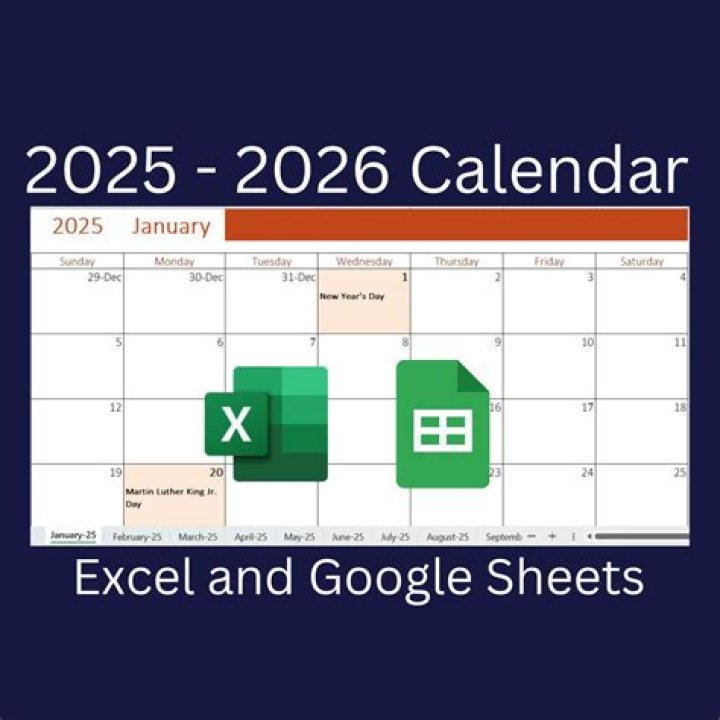 2025 Calendar Template in Microsoft Excel & PDF Format – Free Download