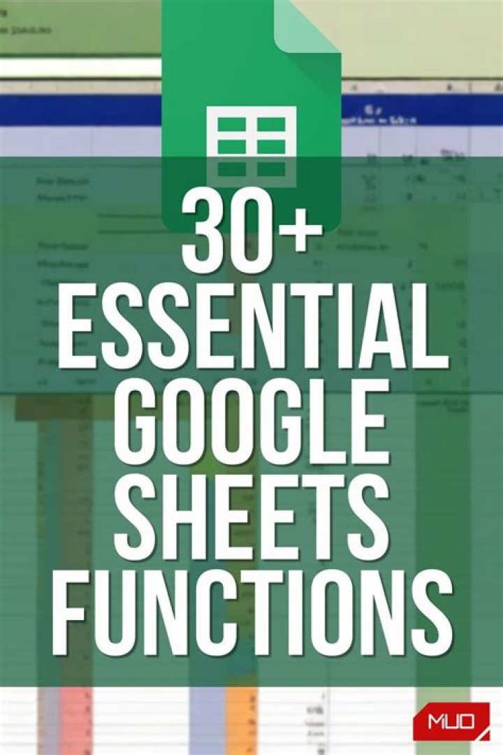 Google Sheets Formula Cheat Sheet PDF – Quick Reference for Beginners