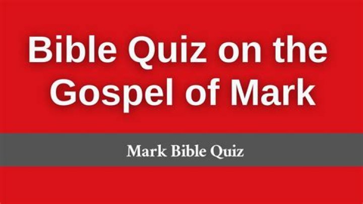 Gospel of Mark Quiz Questions & Answers PDF: Test Your Knowledge