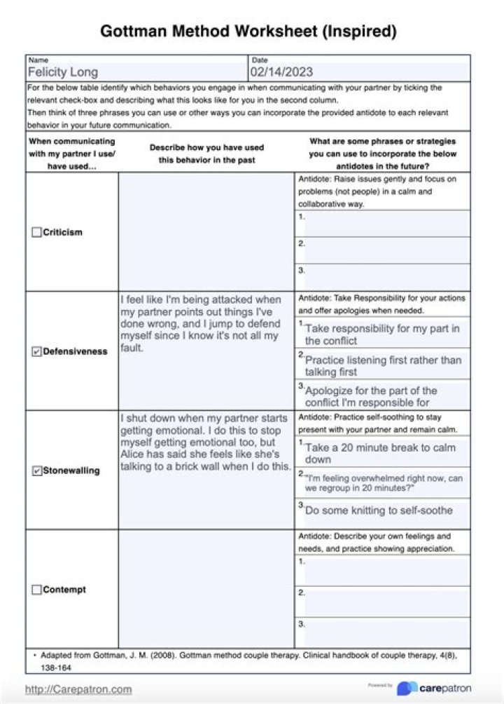 Gottman Test PDF: Full Relationship Assessment Tool & Download